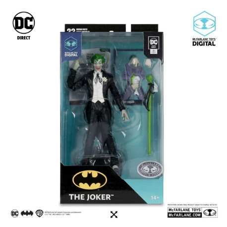 DC DIRECT MCFARLANE TOYS DIGITAL WAVE JOKER PLATINUM EDITION 18 CM