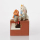 ARISTOCAT KITTENS ON PIANO STATUE 13 CM