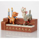 ARISTOCAT KITTENS ON PIANO STATUE 13 CM