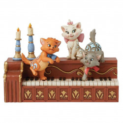 ARISTOCAT KITTENS ON PIANO STATUE 13 CM