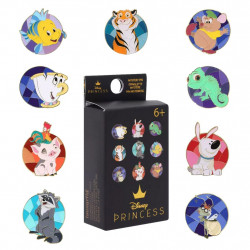 DISNEY BY LOUNGEFLY PINS EMAILLES BLIND BOX PRINCESS ANIMAL STAIN GLASS