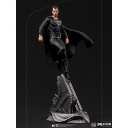 SUPERMAN BLACK SUIT ZACK SNYDER S JUSTICE LEAGUE STATUE ART SCALE 30 CM