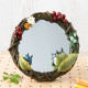 MIROIR TOTORO GUIRLANDE DE FLEURS MON VOISIN TOTORO