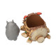 PLANTER TOTORO GRIS ET WAGON CHATBUS MON VOISIN TOTORO