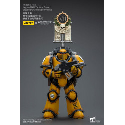 WARHAMMER HORUS HERESY IMPERIAL FISTS LEGION VEXILLA 12 CM