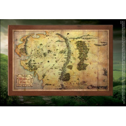 CARTE TERRE DU MILLIEU THE HOBBIT