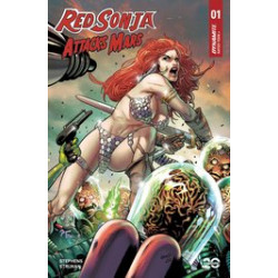 RED SONJA ATTACKS MARS 1 CVR C LAND