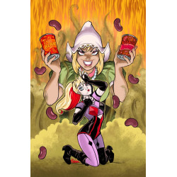 HARLEY QUINN FARTACULAR SILENT BUTT DEADLY 1 ONE SHOT CVR B AMANDA CONNER CARD STOCK VAR