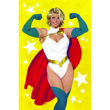 POWER GIRL 19 CVR B DAVID TALASKI CARD STOCK VAR