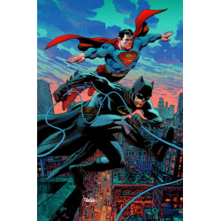 BATMAN SUPERMAN WORLDS FINEST 37 CVR B DAN PANOSIAN CARD STOCK VAR