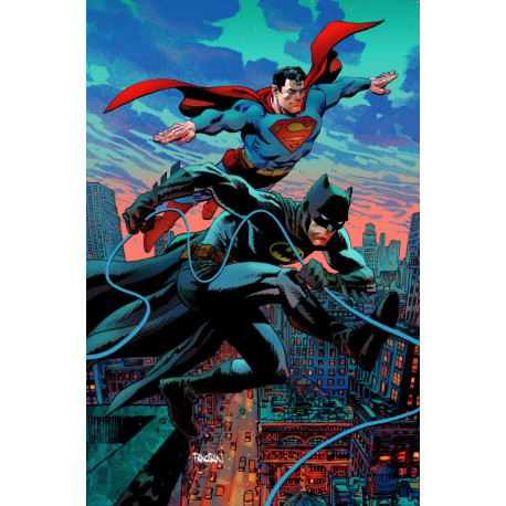 BATMAN SUPERMAN WORLDS FINEST 37 CVR B DAN PANOSIAN CARD STOCK VAR