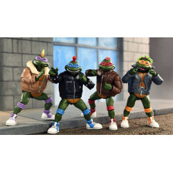 PACK DE 4 PUNK TURTLES TORTUES NINJA CARTOON FIGURINES 18 CM