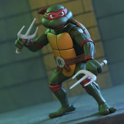 RAPHAEL VHS TORTUES NINJA CARTOON FIGURINE ULTIMATE 18 CM