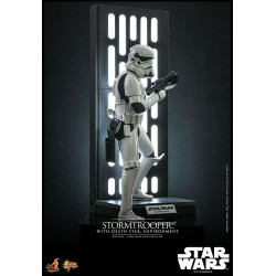 STAR WARS MOVIE MASTERPIECE STORMTROOPER WITH DEATH STAR ENVIRONMENT 30 CM