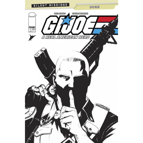 GI JOE A REAL AMERICAN HERO DUKE 1 ONE SHOT CVR C INC 1 10 WES CRAIG B W VAR