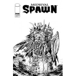 MEDIEVAL SPAWN 1 OF 4 CVR B TODD MCFARLANE FRANCESCO MATTINA B W VAR