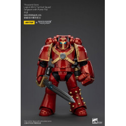 WARHAMMER THH FIGURINE THOUSAND SONS LEGION MK IV TACTICAL SQUAD SERGEANT WITH POWER FIST 12 CM