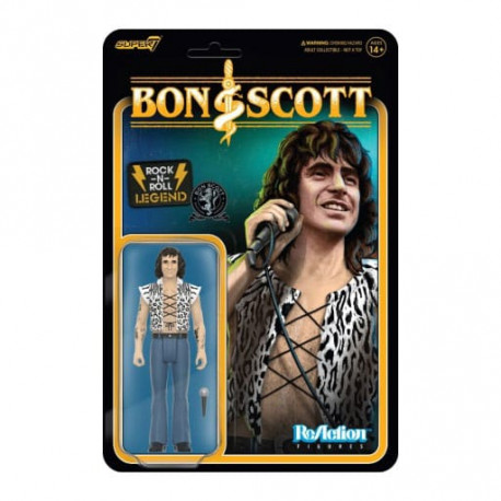 BON SCOTT LEOPARD PRINT BON SCOTT FIGURINE REACTION WAVE 02 10 CM