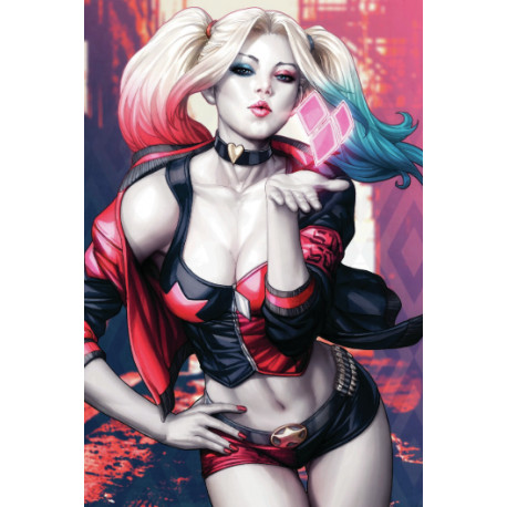 DC COMICS HARLEY QUINN BLOW COLLECTOR 30 X 40 CM PRINT FRAMED