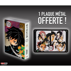 DEMON SLAYER - EDITION PILIER T01 (+ PLAQUE METAL OFFERTE)