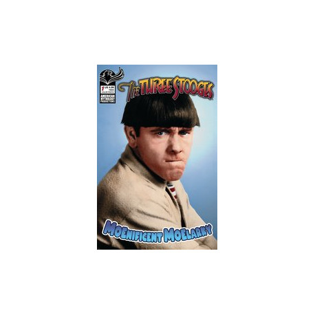 THREE STOOGES MOENIFICENT MOELARKY CVR B COLOR PHOTO 
