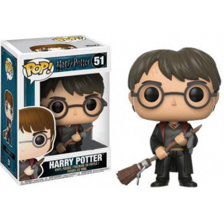 HARRY POTTER WITH FIREBOLT AND FEATHER HARRY POTTER POP! VINYL FIGURE